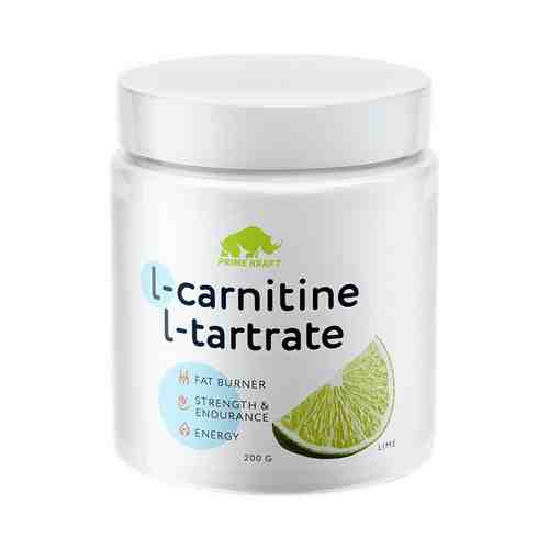 Аминокислоты L-Carnitine L-Tartrate Prime Kraft лайм 200 г