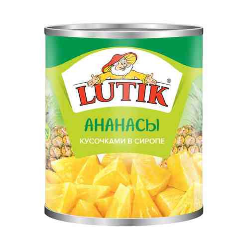 Ананасы Lutik кусочки в сиропе 580 г