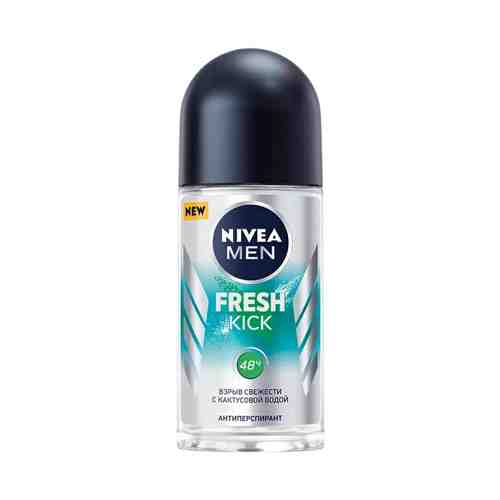 Антиперспирант роликовый для тела Nivea Men Fresh kick с кактусовой водой мужской 50 мл