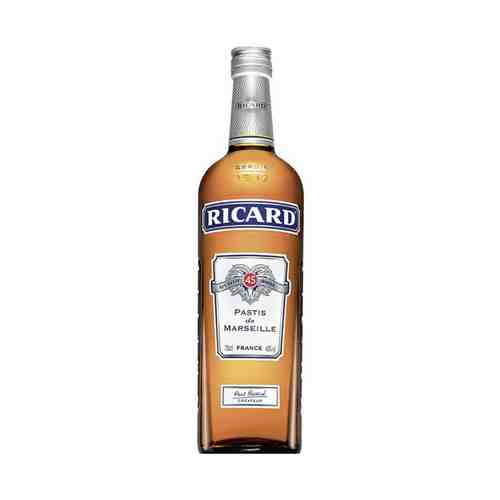 Аперитив Ricard Pastis de Marseille анисовый 45% 0,7 л