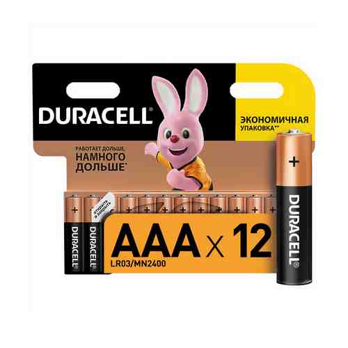 Батарейка Duracell Вasic ААА 12 шт