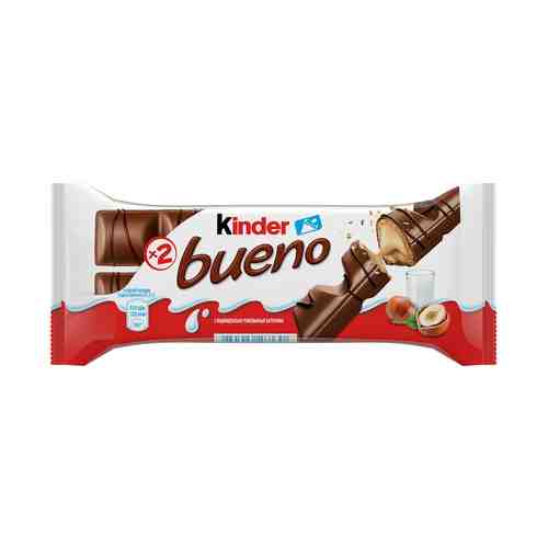 Батончик Kinder Bueno вафельный с молочно-ореховой начинкой 43 г