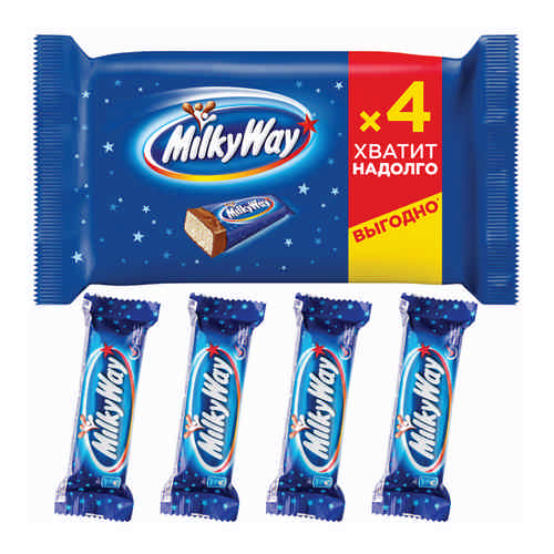 Батончик Milky Way молочный с суфле 26 г x 4 шт