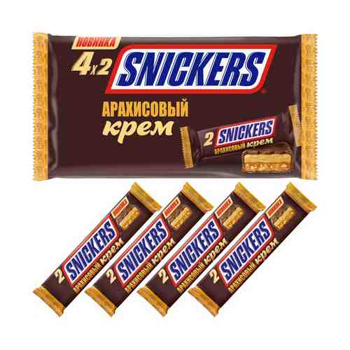 Батончик Snickers молочный Арахисовый крем 146 г