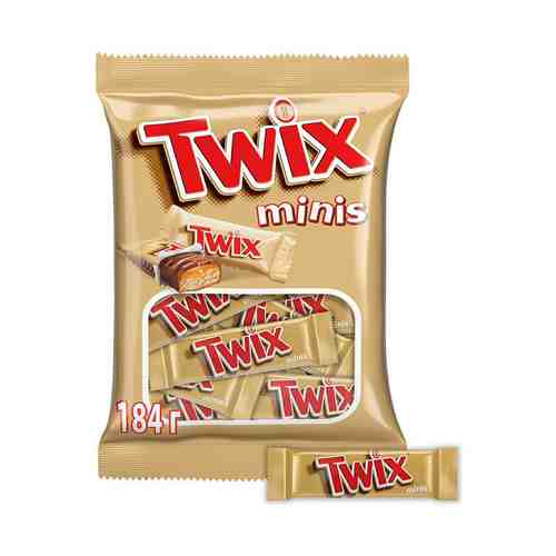 Батончик Twix Minis шоколадный 184 г