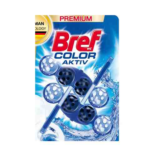 Блок для унитаза Bref Color Aktiv с хлор-компонентом 50 г x 2 шт