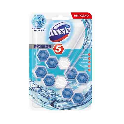 Блок Domestos Power 5 Ледяная лавина для унитаза 55 г х 2 шт