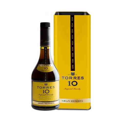 Бренди Torres 10 Gran Reserva 38% 0,7 л + бокал