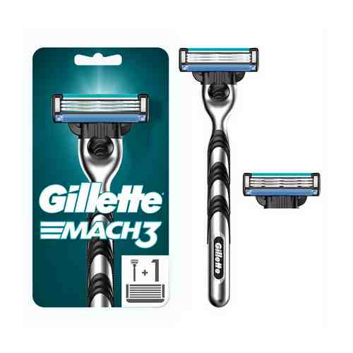 Бритвенный станок со сменными кассетами Gillette Mach3 3 лезвия