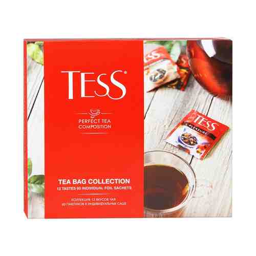 Чай ассорти Tess Tea bag collection в пакетиках 1,7 г х 60 шт