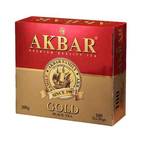 Чай черный Akbar Gold в пакетиках 2 г х 100 шт