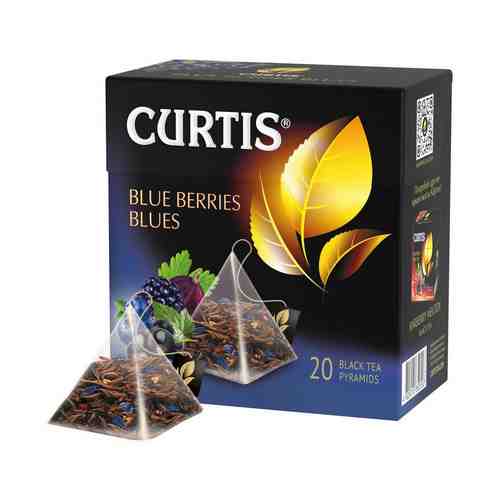 Чай черный Curtis Blue Berries Blues ароматизированный в пирамидках 1,8 г x 20 шт