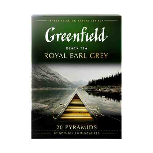 Чай черный Greenfield Royal Earl Grey в пирамидках 2 г 20 шт