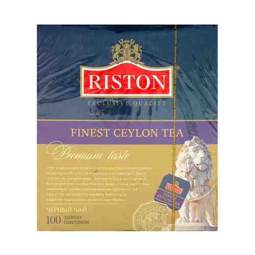 Чай черный Riston Finest Ceylon в пакетиках 1,5 г х 100 шт