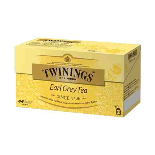 Чай черный Twinings Earl Grey в пакетиках 2 г х 25 шт