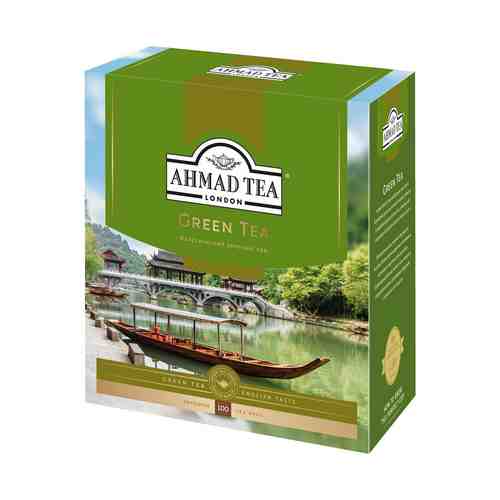 Чай зеленый Ahmad Tea Green Tea в пакетиках 2 г х 100 шт