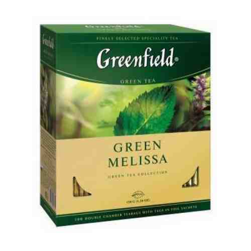 Чай зеленый Greenfield Green Melissa в пакетиках 1,5 г х 100 шт