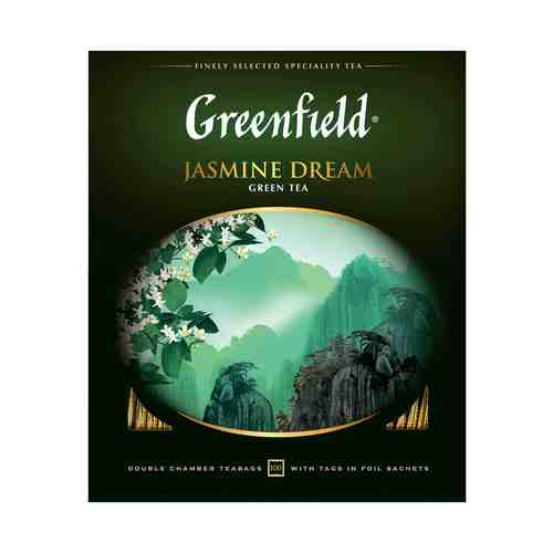 Чай зеленый Greenfield Jasmine Dream в пакетиках 2 г х 100 шт