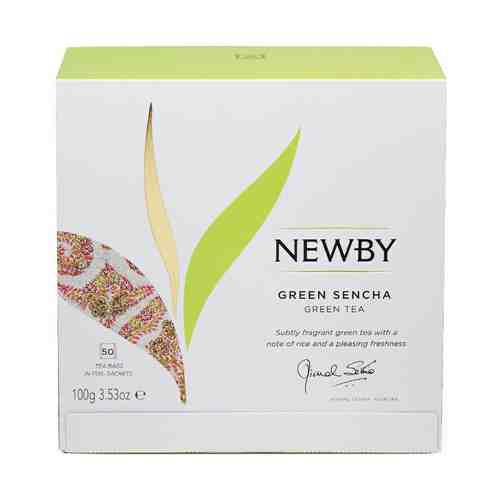 Чай зеленый Newby Green Sencha в пакетиках 2 г х 50 шт