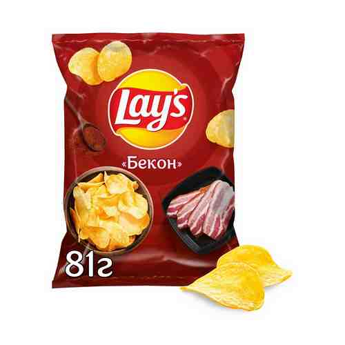 Чипсы картофельные Lay's бекон 81 г