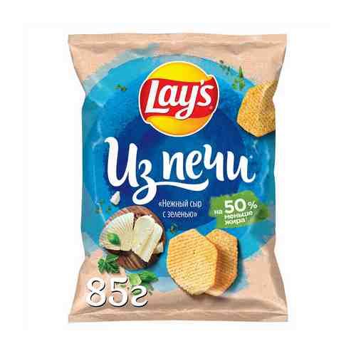 Чипсы картофельные Lay's Из печи Нежный сыр с зеленью 85 г