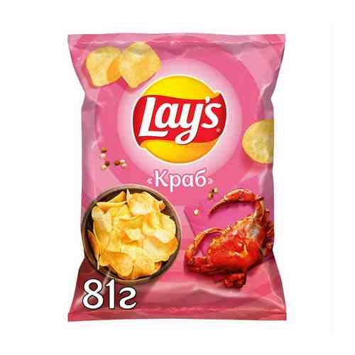 Чипсы картофельные Lay's Краб 81 г