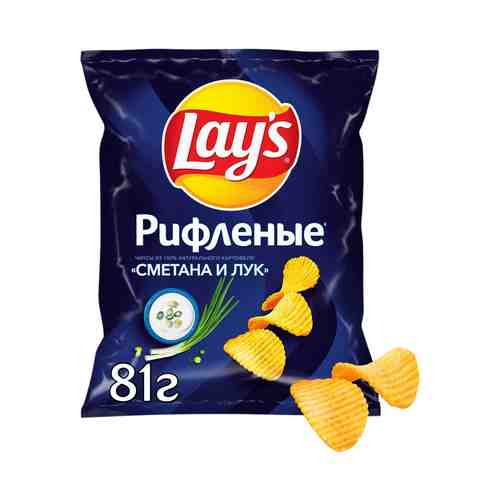 Чипсы картофельные Lay's Max сметана и лук 81 г