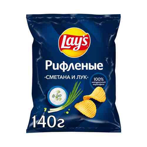 Чипсы картофельные Lay's сметана-лук 140 г