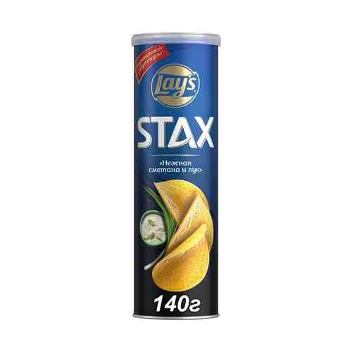 Чипсы картофельные Lay's Stax Сметана и лук 140 г