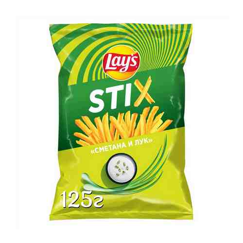 Чипсы картофельные Lay's Stix Сметана и лук 125 г