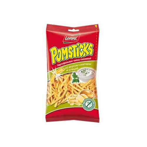 Чипсы картофельные Lorenz Pomsticks сметана и специи 100 г