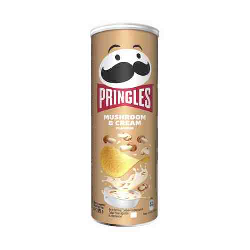 Чипсы картофельные Pringles белые грибы-сметана 165 г