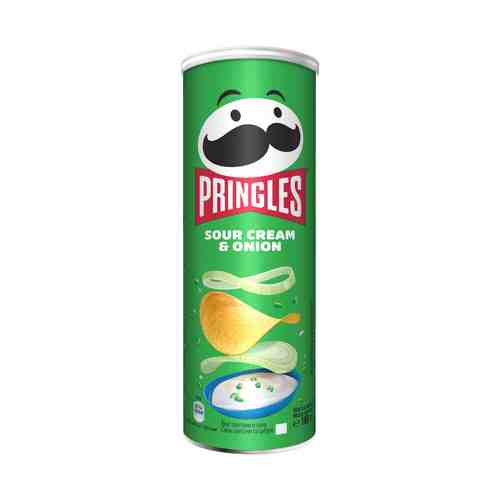 Чипсы картофельные Pringles сметана и лук 165 г