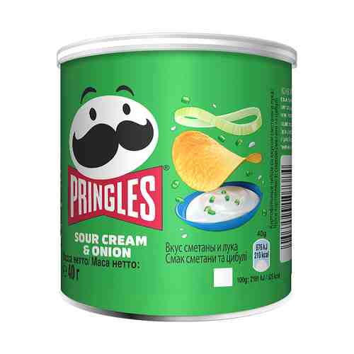 Чипсы картофельные Pringles Сметана и лук 40 г