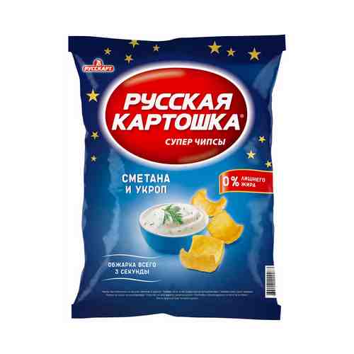 Чипсы картофельные Русская картошка со вкусом сметаны и укропа 50 г