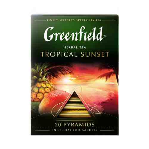 Фруктовый чай Greenfield Tropical Sunset в пирамидках 1,8 г х 20 шт