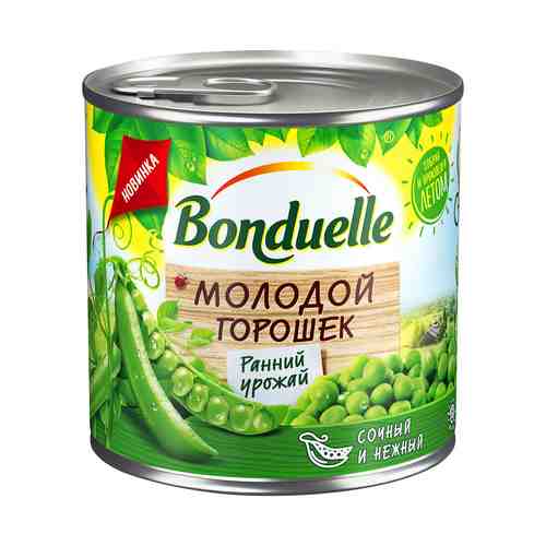 Горошек Bonduelle зеленый молодой 425 г