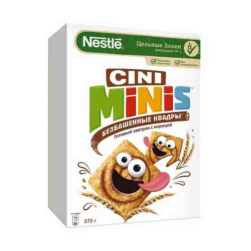 Готовый завтрак Cini Minis Безбашенные Квадры с корицей 375 г