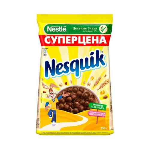 Готовый завтрак Nesquik шоколадный обогащенный витаминами и минеральными веществами 250 г