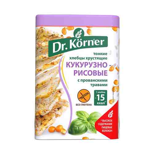 Хлебцы кукурузно-рисовые Dr. Korner с прованскими травами 100 г