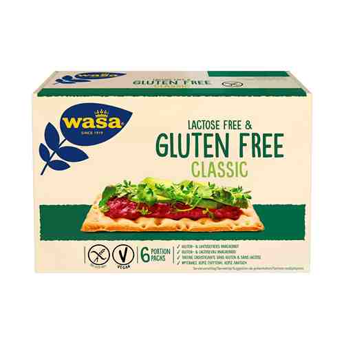 Хлебцы ржаные Wasa Classic Gluten Free lactose Free Vegan 240 г