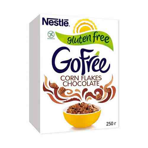 Хлопья Nestle Gofree шоколадные 250 г