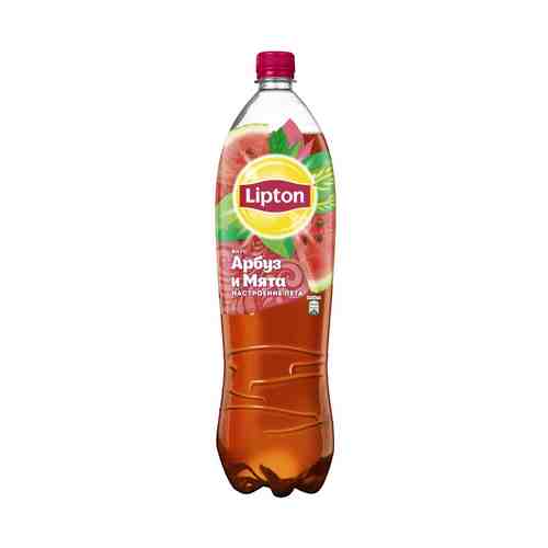 Холодный чай Lipton черный арбуз и мята 1,5 л