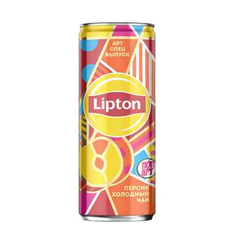 Холодный чай Lipton черный персик 0,25 л