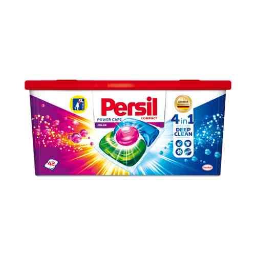 Капсулы для стирки Persil Power Caps Color 4 в 1 для цветного белья 42 шт