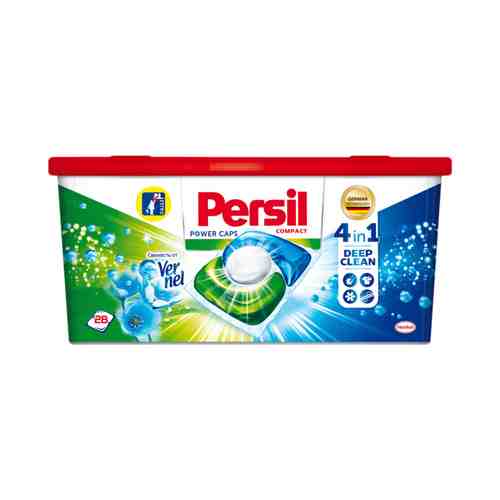 Капсулы для стирки Persil Power Caps Свежесть от Vernel 4 в 1 28 шт