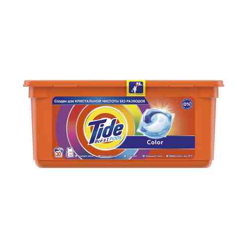 Капсулы для стирки Tide Все в 1 Pods Color для цветного белья 30 шт