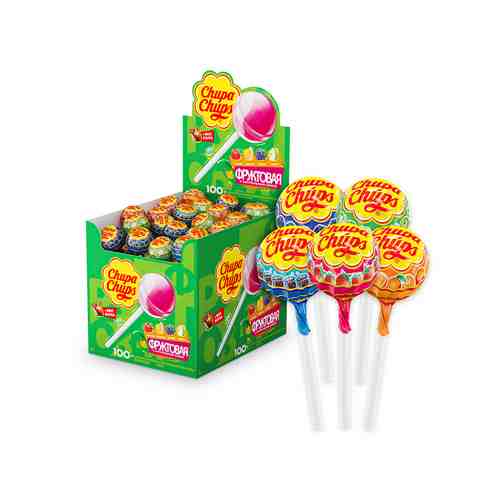 Карамель Chupa Chups Фруктовый микс 12 г в ассортименте