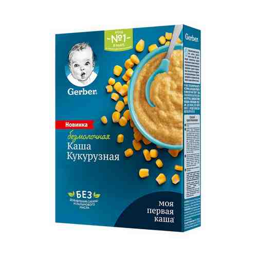 Каша Gerber кукурузная безмолочная с 5 месяцев 180 г