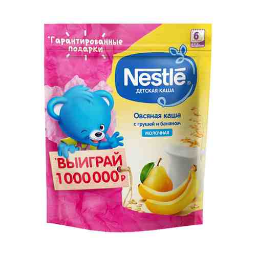 Каша Nestle овсяная молочная груша-банан с 6 месяцев 220 г